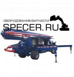 Самоходный дизельный бетононасос XZB15-60-82R со стрелой