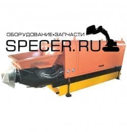 Дизельный бетононасос на рельсовой платформе